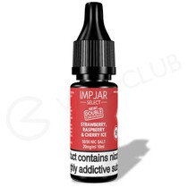 Strawberry Raspberry & Cherry Ice Nic Salt E-Liquid by Imp Jar Select