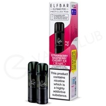 Strawberry Raspberry Cherry Ice Elf Bar 600 Prefilled Pods
