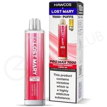 Strawberry Raspberry Cherry Ice Hawcos x Lost Mary Promax 7000 Disposable Vape