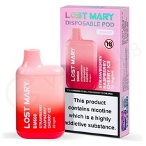 Strawberry Raspberry Cherry Ice Lost Mary BM600 Disposable Vape