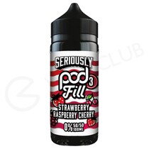 Strawberry Raspberry Cherry Shortfill E-Liquid by Seriously Pod Fill 3 100ml