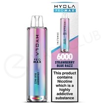 Strawberry Razz Blue Hyola Pro Max HY6000 Disposable Vape