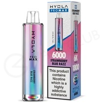 Strawberry Blue Razz Hyola Pro Max HY6000 Disposable Vape