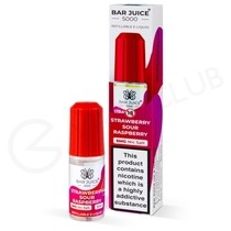 Strawberry Sour Raspberry Nic Salt E-Liquid by Bar Juice 5000