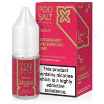 Strawberry Watermelon Kiwi Nic Salt E-Liquid by Pod Salt Nexus