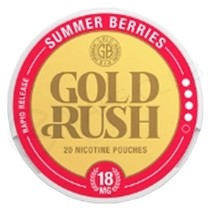 Summer Berries Gold Rush Nicotine Pouches by Gold Bar