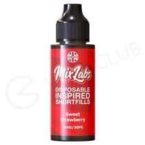 Sweet Strawberry Shortfill E-Liquid by Mix Labs 100ml
