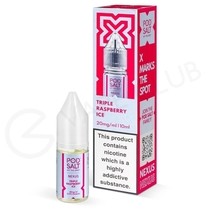 Triple Raspberry Ice Nic Salt E-Liquid by Pod Salt Nexus