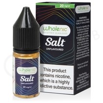 Unflavoured Nic Salt E-Liquid by Wholenic