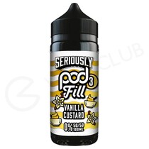 Vanilla Custard Shortfill E-Liquid by Seriously Pod Fill 3 100ml