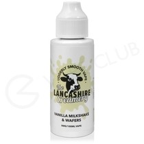 Vanilla Milkshake & Wafers Shortfill E-Liquid by The Lancashire Creamery 100ml