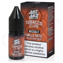 Vanilla Toffee Tobacco Nic Salt E-Liquid by Just Juice