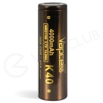 Vapcell K40 21700 Rechargeable Vape Battery (4000mAh 30A)