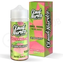 Watermelon Apple Shortfill E-Liquid by Cloud Nurdz Bar Juice 100ml