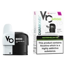 Watermelon Ice Vapes Bars Diamond 6000 Refill Pack