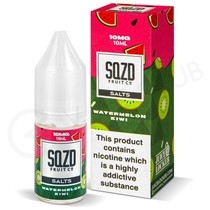 Watermelon Kiwi Nic Salt E-Liquid by SQZD