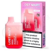 Watermelon Strawberry Ice Lost Mary BM600 Disposable Vape