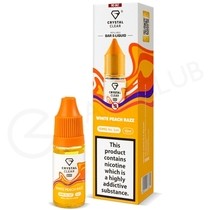 White Peach Razz Nic Salt E-Liquid by Crystal Clear