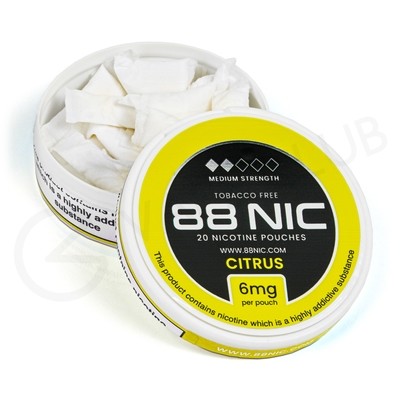 88Nic Citrus Nicotine Pouches