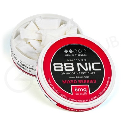 88Nic Mixed Berries Nicotine Pouches