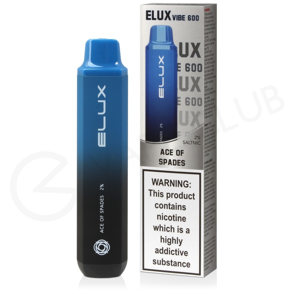 Ace of Spades Elux Vibe 600 Disposable Vape