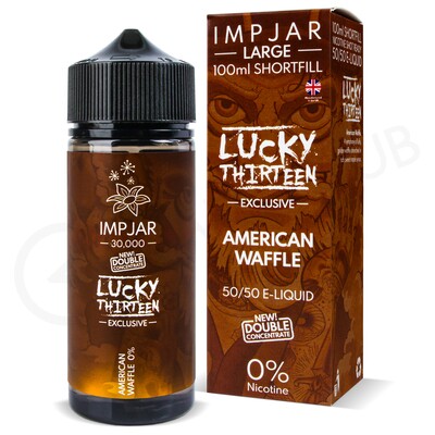 American Waffle Shortfill E-Liquid by Imp Jar & Lucky Thirteen 100ml