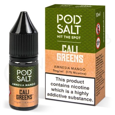 Amnesia Mango Nic Salt E-Liquid by Pod Salt & Cali Greens