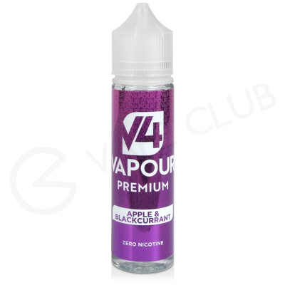 Apple & Blackcurrant Shortfill E-Liquid by V4 Vapour Premium 50ml