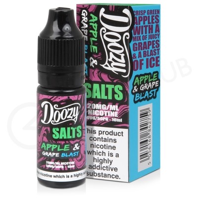 Apple &amp; Grape Blast Nic Salt E-Liquid by Doozy Salts