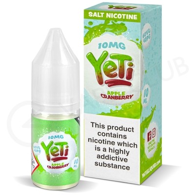 Apple Cranberry Nic Salt E-Liquid by Yeti