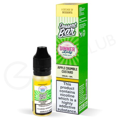 Apple Crumble Custard Nic Salt E-Liquid by Dinner Lady Dessert Bar Salts