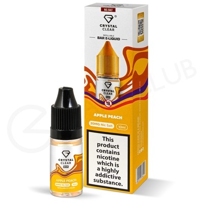 Apple Peach Nic Salt E-Liquid by Crystal Clear