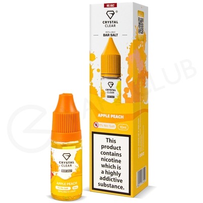 Apple Peach Nic Salt E-Liquid by Crystal Clear