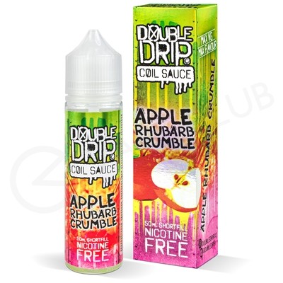 Apple Rhubarb Crumble Shortfill E-Liquid by Double Drip 50ml