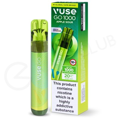 Apple Sour Vuse Go 1000 Disposable Vape