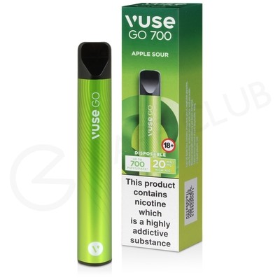 Apple Sour Vuse Go 700 Disposable Vape
