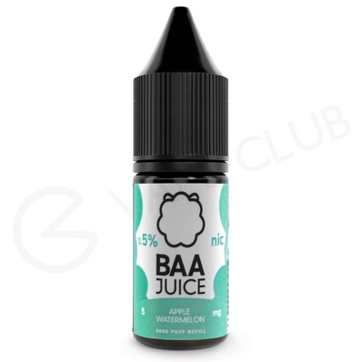 Apple Watermelon Nic Salt E-Liquid by Baa Juice