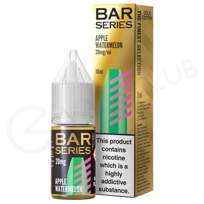 Apple Watermelon Nic Salt E-Liquid by Bar Series Gold Edition