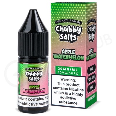 Apple Watermelon Nic Salt E-Liquid by Chubby Salts Legacy Range