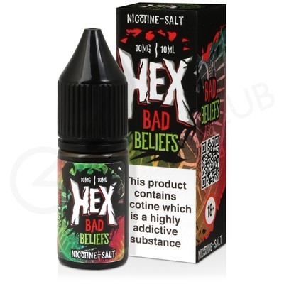 Bad Beliefs Nic Salt E-Liquid by Hex