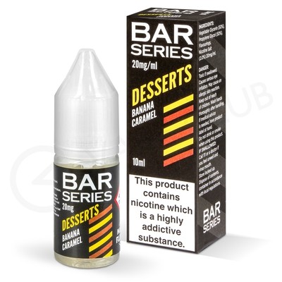 Banana Caramel Nic Salt E-Liquid by Bar Series Desserts