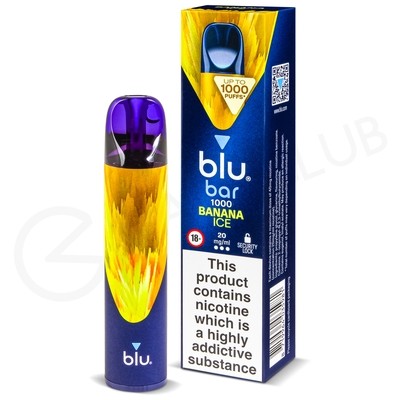 Banana Ice Blu Bar 1000 Disposable Vape