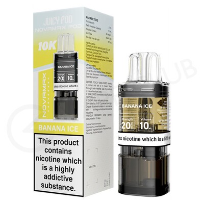 Banana Ice Juicy Pod Novamax 10K Refill Pod