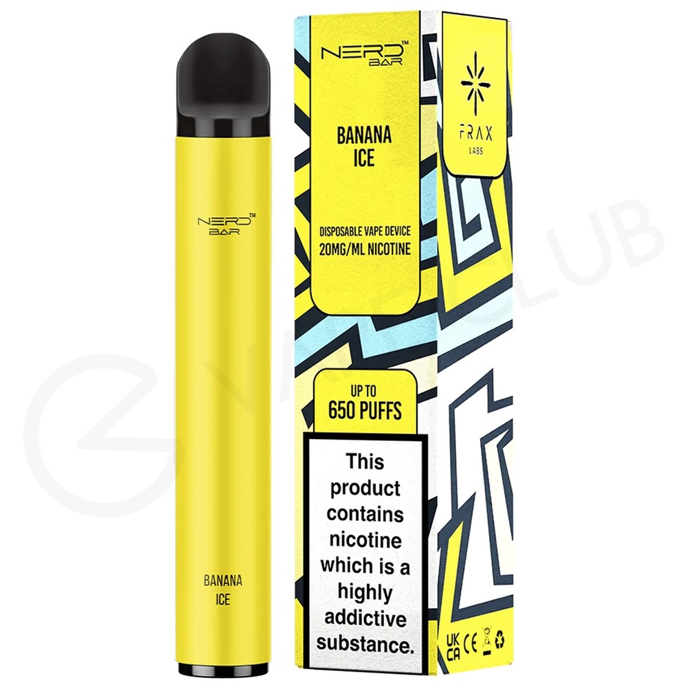 Banana Ice Nerd Bar Disposable Vape