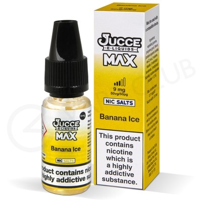 Banana Ice Nic Salt E-Liquid by Jucce Max