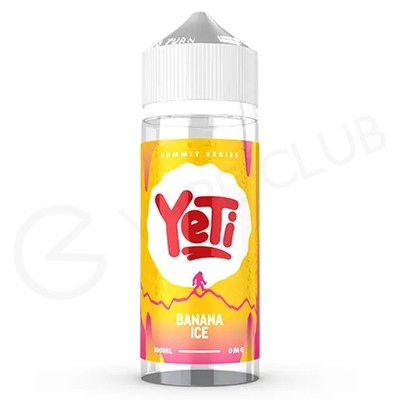Banana Ice Shortfill E-Liquid by Yeti Summit Series 100ml
