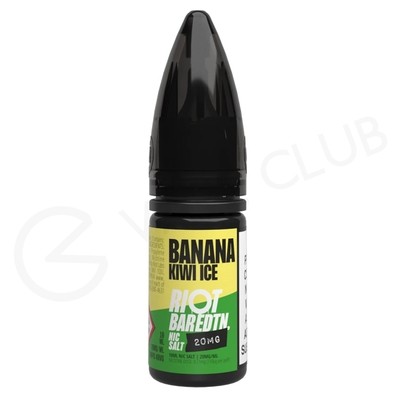 Banana Kiwi Ice Nic Salt E-Liquid by Riot Bar Edition