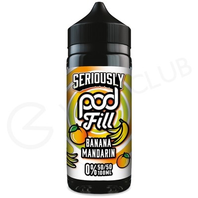 Banana Mandarin Shortfill E-Liquid by Seriously Pod Fill 100ml