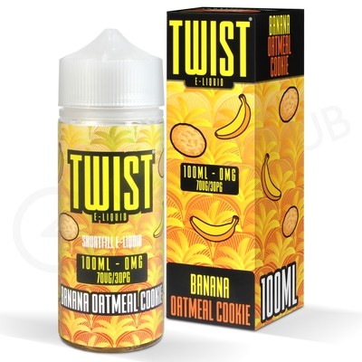 Banana Oatmeal Cookie Shortfill E-Liquid by Twist 100ml