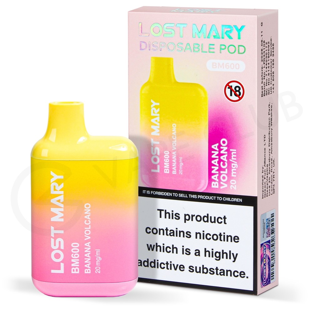 Lost Mary BM600 Banana Volcano Disposable Vape | 3 For £12